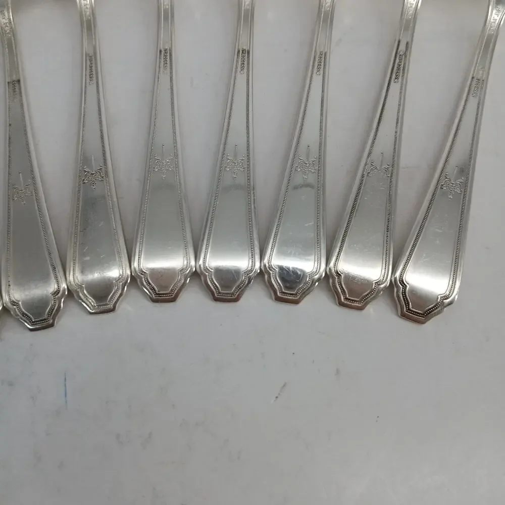 11X SF ROGERS Extra Plate SilverPlate CHALFONTE Salad Forks Flatware